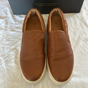 Frye Lena Slip on Cognac